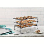 3-Tier Foldable Cooling Rack, Cake Tool, Baking Accessory, Cookie and Cake Drying Stand