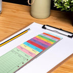 12 PCS Colorful Money Envelopes for Budgeting, 3.5 x 6.5 Inch Envelopes Money Saving Challenge Sheet Reusable Cash Deposit Envelope Budget Envelope Cardstock for Checks, Gift Cards, Tickets