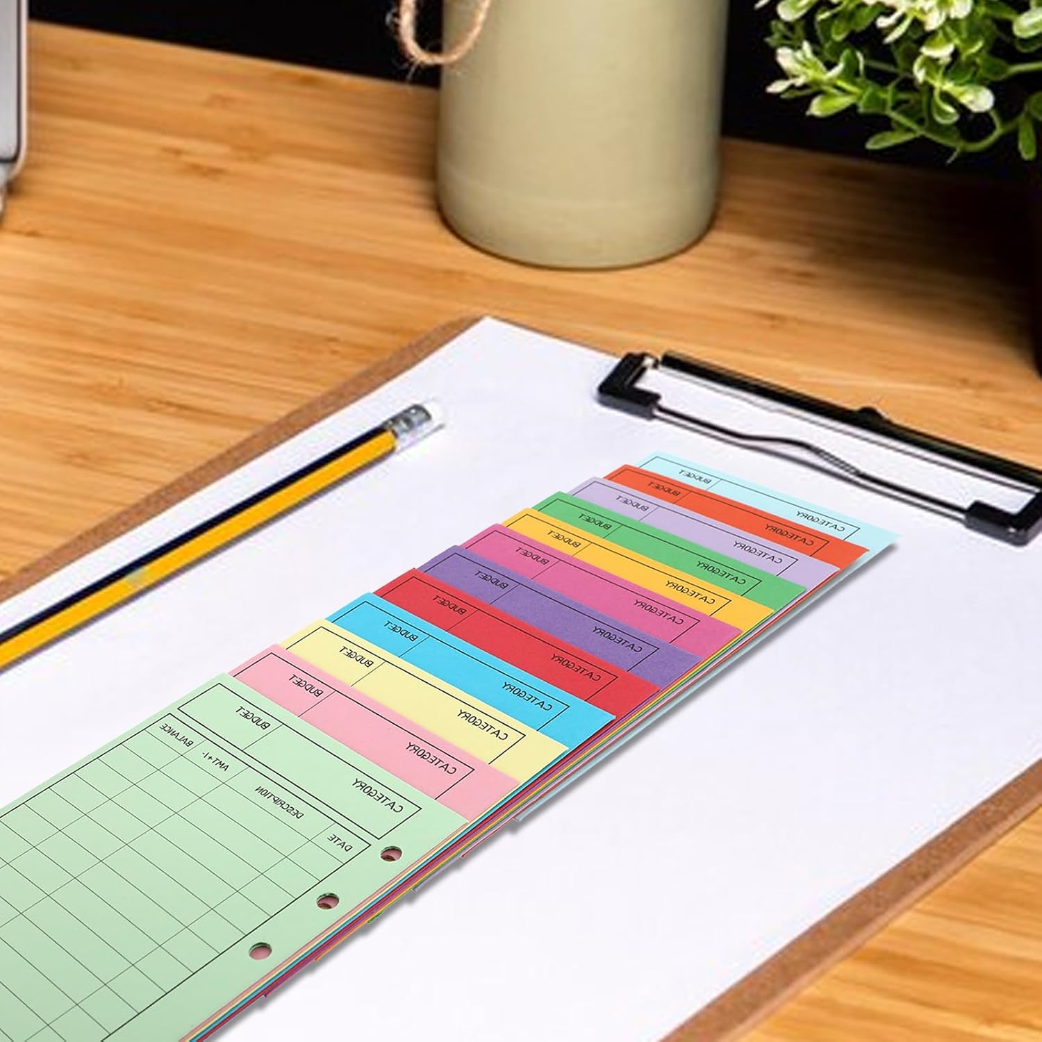 12 PCS Colorful Money Envelopes for Budgeting, 3.5 x 6.5 Inch Envelopes Money Saving Challenge Sheet Reusable Cash Deposit Envelope Budget Envelope Cardstock for Checks, Gift Cards, Tickets