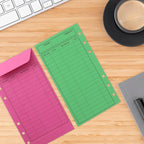 12 PCS Colorful Money Envelopes for Budgeting, 3.5 x 6.5 Inch Envelopes Money Saving Challenge Sheet Reusable Cash Deposit Envelope Budget Envelope Cardstock for Checks, Gift Cards, Tickets