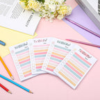 12 Packs to Do List Notepad, 600 Sheets Total – 4x6 Inch Colorful Sticky Notes for Office, Learning Places, Grocery & Daily Tasks – Fun & Practical Memo Pads for Coworkers, Friends, ADHD Organization