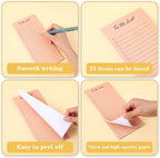 10 Pack to Do List Sticky Notes, Planner Sticky Notes with Lines, Undated to Do List Pad, 50 Sheets Each, Colorful Macaron Pastel Notepads for Office, Home (8.5 x 3.7 Inches)