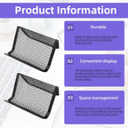 16pcs Black Metal Mesh Business Card Holder Desktop Card Holder Desk Card Holder 1pcs Clear Business Card Organizer