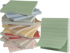 (16 Pads) Lined Sticky Notes 3x3 in Ruled Stickies Super Sticking Power Memo Pads Recyclable, Easy to Post for Home, Office, Notebook (Bright Lined)