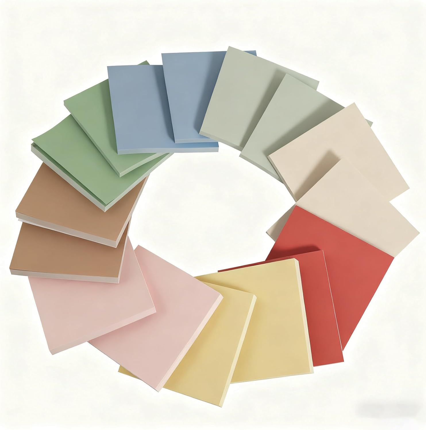 (16 Pads) Lined Sticky Notes 3x3 in Ruled Stickies Super Sticking Power Memo Pads Recyclable, Easy to Post for Home, Office, Notebook (Bright Lined)