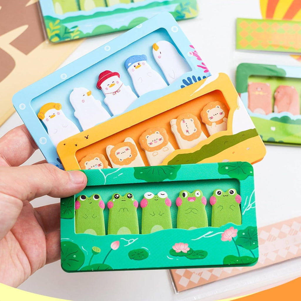 750 Mini Cute Sticky Notes Animal Sticky Notes for Teachers Classrooms Self Sticky Memo Pads Notes Page Markers Flags Home Office School Supplies
