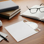 10 Pack 6x6 Inch Rigid Mailers – 420 GSM Self Seal Stay Flat Cardboard Envelopes for CDs, DVDs, Photos, Documents – Tear Strip, Do Not Bend Labels – Square Card Mailers & Shipping Envelopes (White)