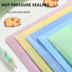 10 PCS Capybara Plastic Folders for Document, A4,Letter Size File Envelopes with Snap Closure, Decorative File Folders Cute File Folder with Name Tags Sticker Capybara Stickers for School Office