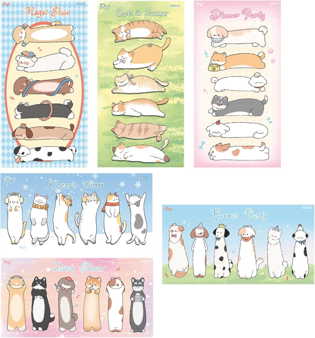 750 Mini Cute Sticky Notes Animal Sticky Notes for Teachers Classrooms Self Sticky Memo Pads Notes Page Markers Flags Home Office School Supplies