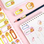 10 PCS Capybara Plastic Folders for Document, A4,Letter Size File Envelopes with Snap Closure, Decorative File Folders Cute File Folder with Name Tags Sticker Capybara Stickers for School Office