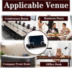 2 Pieces Personalized Business Card Holder Desk Custom Engraved Wooden Business Card Case Holder Custom Wooden Business Name Card Display Stand Postcard Holder for Office Desktop Business Card Stand 0