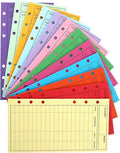 12 PCS Colorful Money Envelopes for Budgeting, 3.5 x 6.5 Inch Envelopes Money Saving Challenge Sheet Reusable Cash Deposit Envelope Budget Envelope Cardstock for Checks, Gift Cards, Tickets