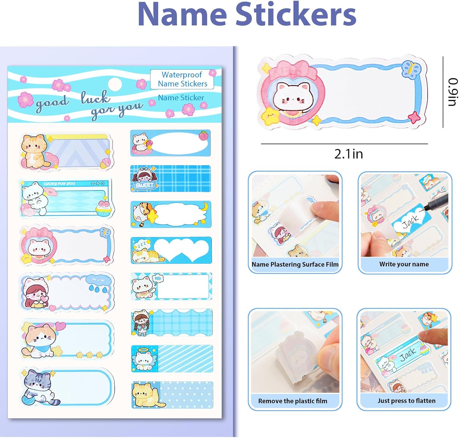 10 PCS Capybara Plastic Folders for Document, A4,Letter Size File Envelopes with Snap Closure, Decorative File Folders Cute File Folder with Name Tags Sticker Capybara Stickers for School Office