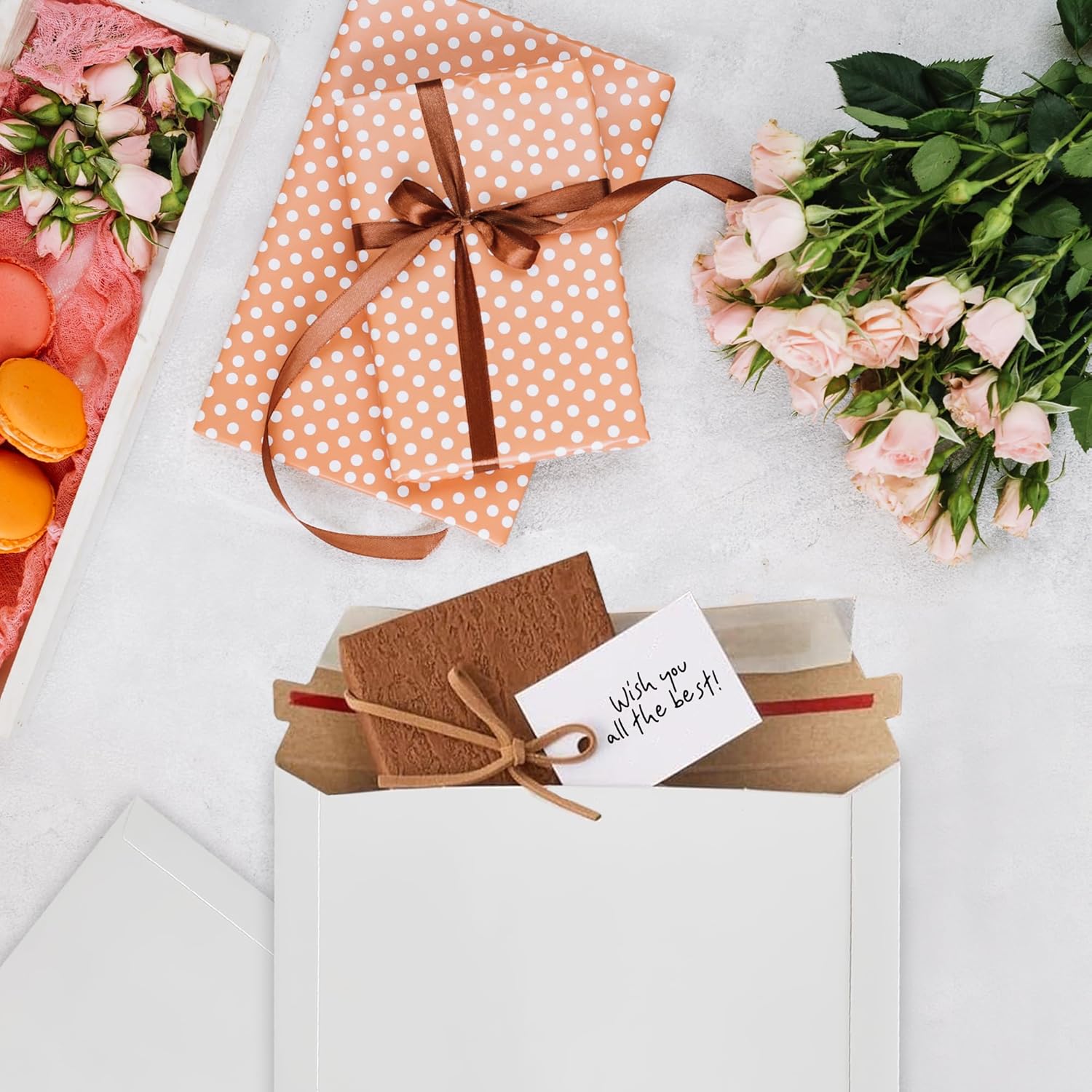 10 Pack 6x6 Inch Rigid Mailers – 420 GSM Self Seal Stay Flat Cardboard Envelopes for CDs, DVDs, Photos, Documents – Tear Strip, Do Not Bend Labels – Square Card Mailers & Shipping Envelopes (White)