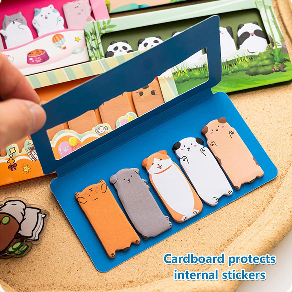 750 Mini Cute Sticky Notes Animal Sticky Notes for Teachers Classrooms Self Sticky Memo Pads Notes Page Markers Flags Home Office School Supplies