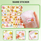 10 PCS Capybara Plastic Folders for Document, A4,Letter Size File Envelopes with Snap Closure, Decorative File Folders Cute File Folder with Name Tags Sticker Capybara Stickers for School Office