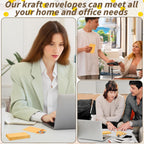 1000 Pack Small Coin Envelope 4.25x 2.5in Gold Kraft Money Envelope Small Cash Envelopes Mini Key Envelopes with Gummed Flap for Home and Office Use