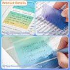 (4 Pack) Glitter Sticky Note, Cute Monster Box,105 Sheets/Roll Fun Cute Sparkle Pull-Out Memo Pads, Cute Self Adhesive Memo Pads, Transparent Glitter Sticky Notes, Small to Do List (4pcs-Cute Monster)