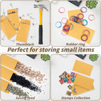 1000 Pack Small Coin Envelope 4.25x 2.5in Gold Kraft Money Envelope Small Cash Envelopes Mini Key Envelopes with Gummed Flap for Home and Office Use